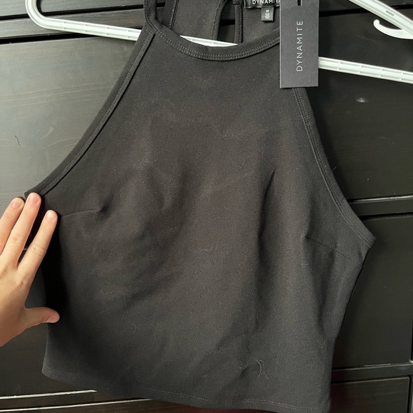 NWT Dynamite black halter top - Picture 1 of 3